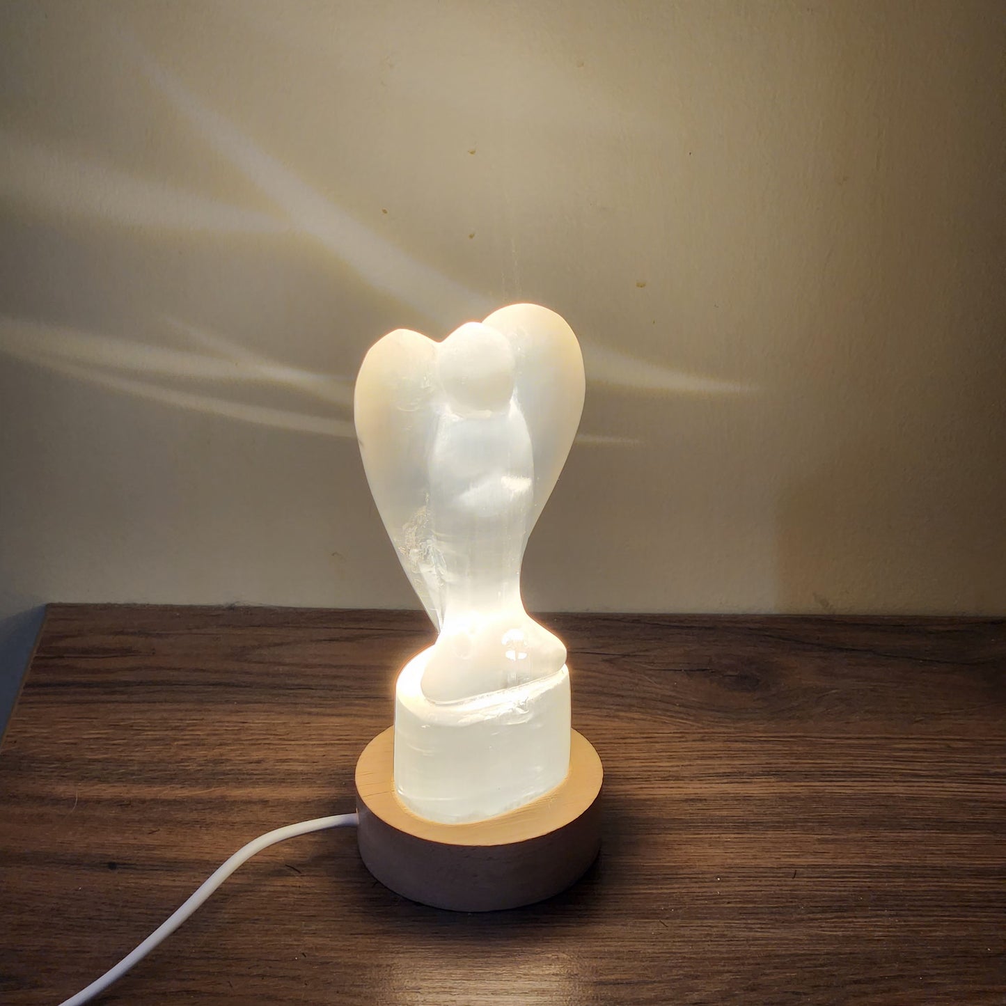 Selenite Night Lamp