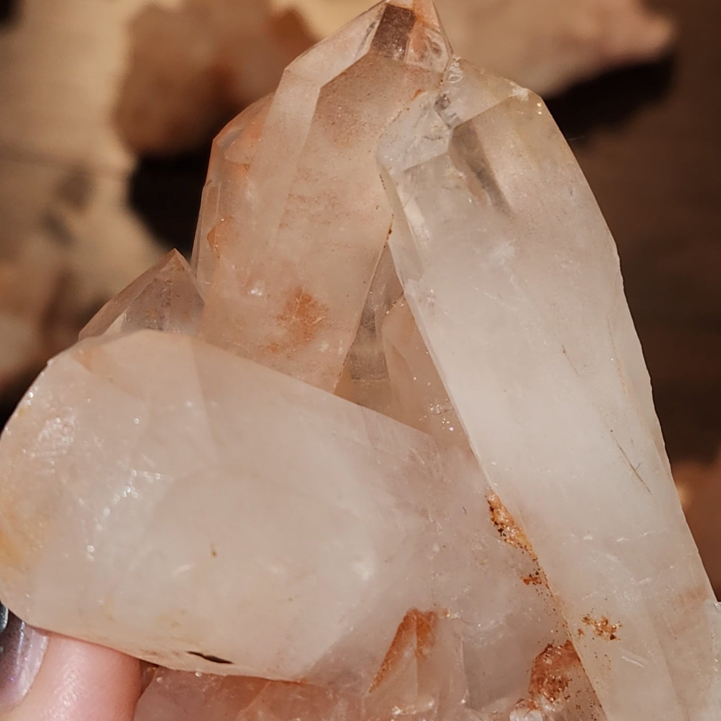 White Quartz Crystal Cluster